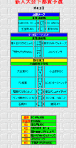 第33回栃木県少年サッカー新人大会下都賀地区予選4日目結果