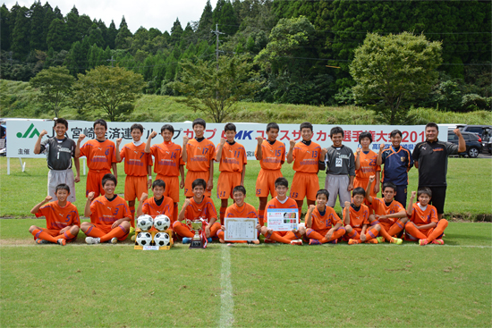 15年度ja宮崎経済連グループカップumkユース U 15 サッカー選手権大会兼高円宮杯宮崎県予選会 優勝は都城市立山田中学校 ジュニア サッカーnews