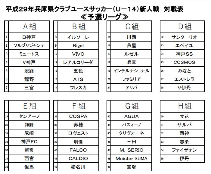 17年度 兵庫県クラブユースサッカー U 14 新人戦 優勝はフレスカ神戸 ジュニアサッカーnews