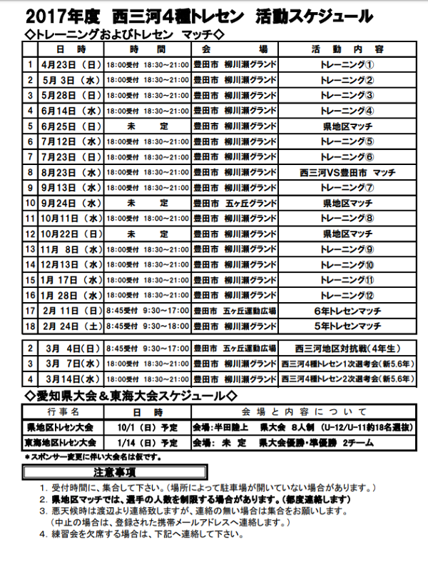 愛知県のトレセンって 実際はどうなっているの ジュニアサッカーnews