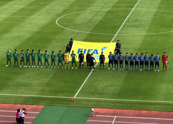 決勝写真 ベストイレブン掲載 18年度岡山県高等学校サッカー選手権大会兼第97回全国高校サッカー選手権大会県予選結果表掲載 岡山学芸館が逆転v ジュニアサッカーnews