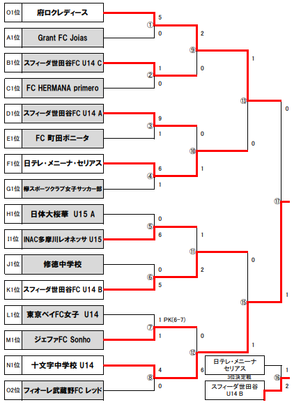 18年度 第14回東京都ガールズサッカー大会 ｕ 14の部 優勝は十文字中学校 ジュニアサッカーnews