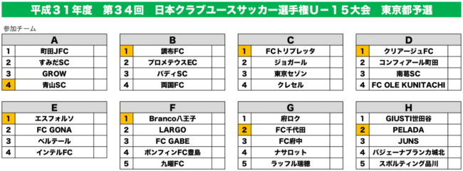 関東大会代表決定 クラ選u 15東京都予選 19年度 第34回日本クラブユースサッカー選手権ｕ 15大会 東京都予選 ジュニアサッカーnews