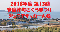 2018年度 第13回多度津町さくらまつりジュニアサッカー大会(香川県開催)優勝は丸亀城東サッカー少年団!