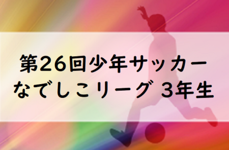 結果募集中 第26回なでしこリーグ 3年生 19年度 第26回少年サッカーなでしこリーグ 3年生 埼玉 ジュニアサッカーnews