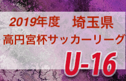 19年度高円宮杯u 16サッカーリーグ 埼玉 12 1までの結果更新 ジュニアサッカーnews