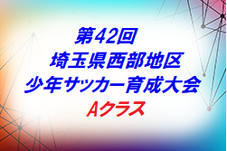 優勝は川越福原!2019年度 第42回埼玉県西部地区少年サッカー育成大会 Aクラス