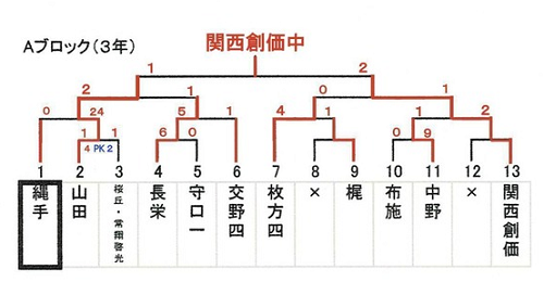 19年度大阪中学校秋季総合体育大会サッカーの部 中地区 中央大会出場校決定 ジュニアサッカーnews