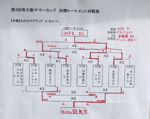 19年度 第3回南大阪サマーカップu 12 大阪 優勝はhope Fc ジュニアサッカーnews