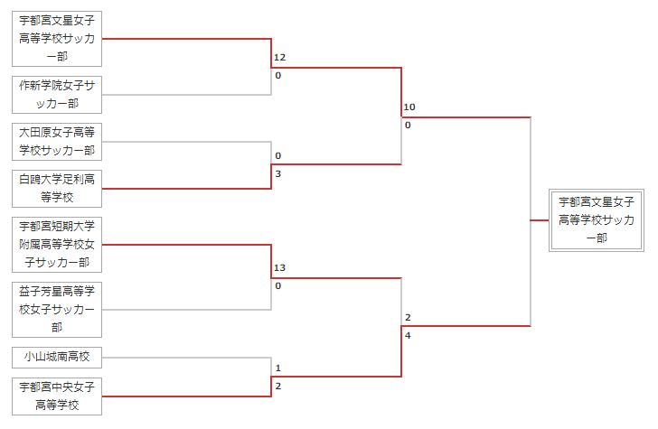 【3決結果追記】2019年度 第28回栃木県高等学校女子サッカー選手権大会 宇都宮文星女子高が3連覇達成！