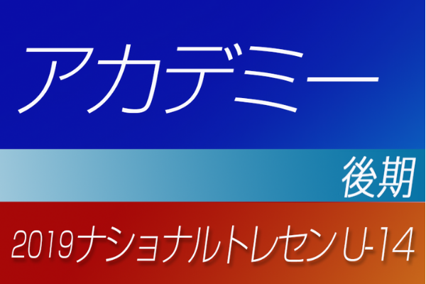 宮城少年サッカー応援団 みんなのnews 19年度ナショナルトレセンu 14 後期 アカデミー参加者メンバー発表