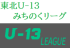 【大会中止】高円宮杯JFA U-15サッカーリーグ2020東北みちのくリーグ