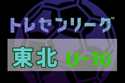 【中止】2020年度 東北トレセンリーグU-16 後期 組合せ募集！4/26開幕！