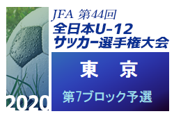 2020年度 Jfa第44回全日本少年サッカー選手権大会 東京大会 第7ブロック予選 優勝はトリプレッタ ジュニアサッカーnews