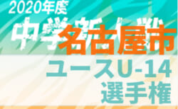 【延期】2020年度 名古屋市ユースU-14サッカー選手権(愛知)1/9,10全結果掲載!次回1/16