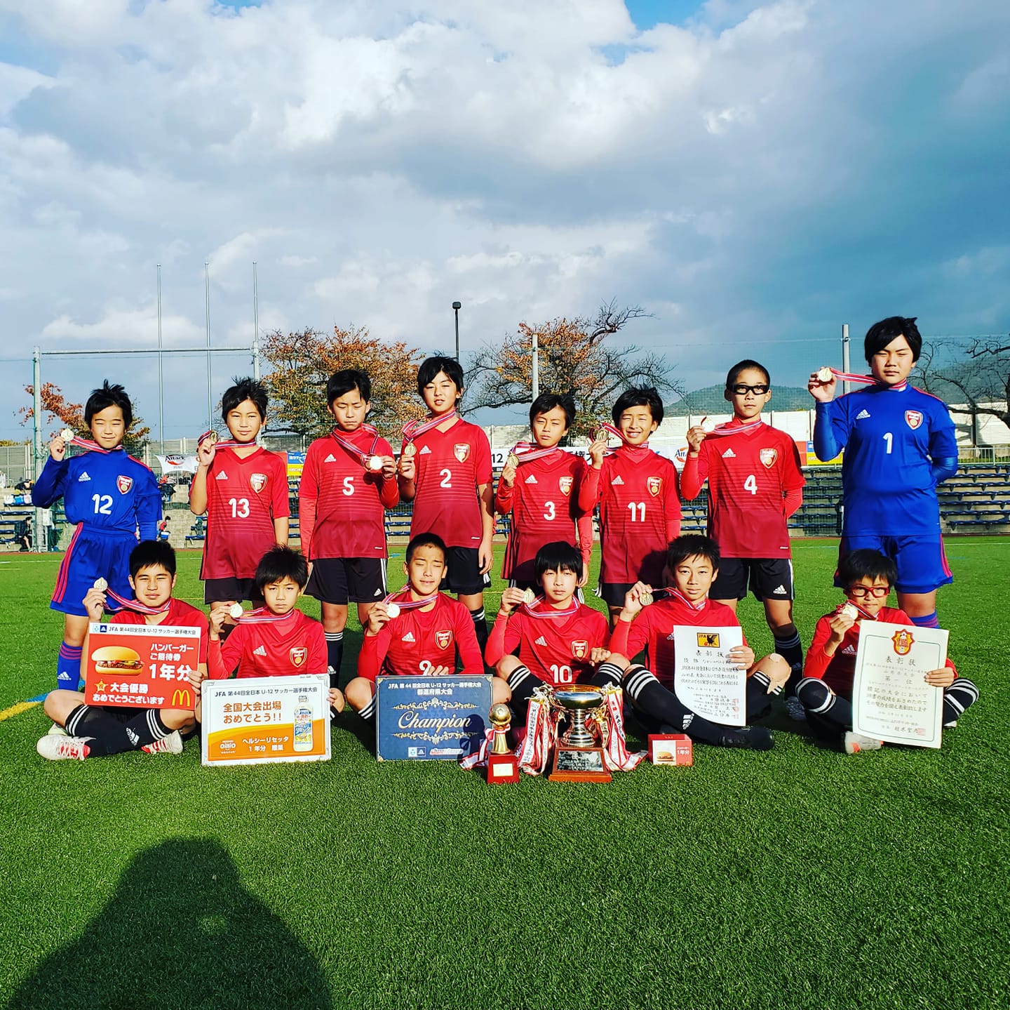 優勝チームコメント掲載 年度 Jfa第44回全日本u 12サッカー選手権大会山形県大会 優勝はながいユナイテッド ジュニアサッカーnews