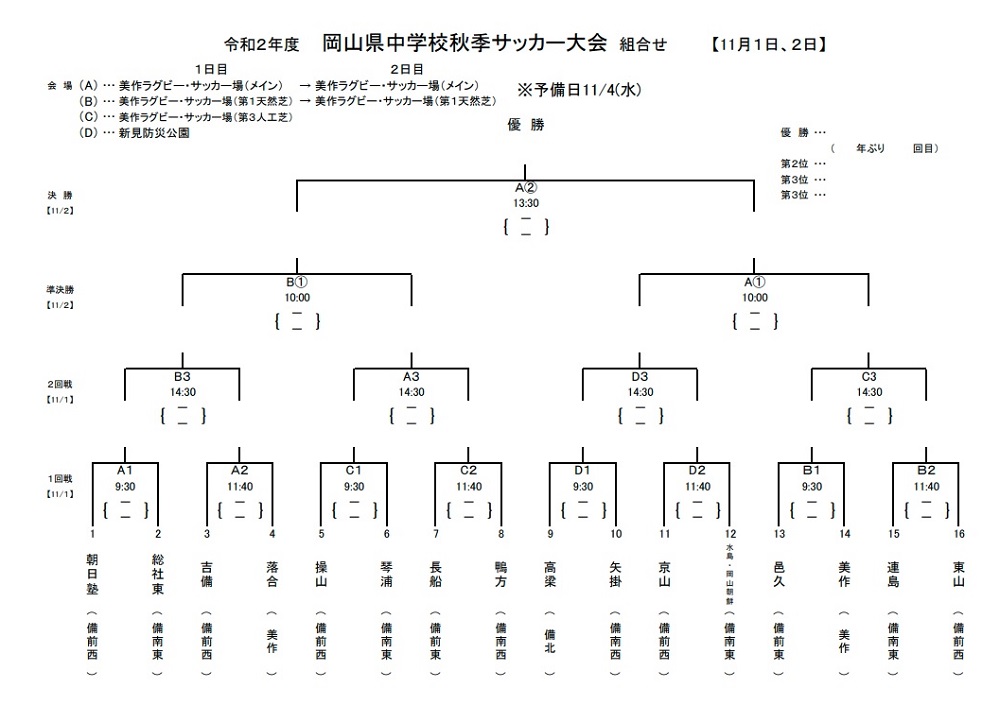 年度 岡山県中学校秋季サッカー大会 情報お待ちしています ジュニアサッカーnews 年度 岡山県中学校秋季サッカー大会 情報お待ちしています ジュニアサッカーnews