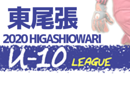 2020年度  東尾張地区U-10サッカーリーグ（愛知）途中結果まで掲載