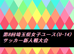 2020第8回埼玉県女子ユース(U-14)サッカー新人戦大会 1/11までの結果更新！