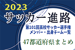 【2023中学生のサッカー進路】全国高校選手権に出場する高校のメンバー・出身チーム一覧【47都道府県・男女】