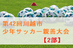 2020年度 第42回川越市少年サッカー親善大会【2部】 埼玉 1/30開催→2/13～に延期！組合せお待ちしています。