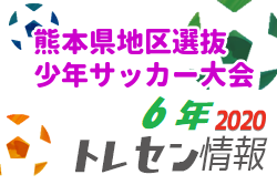 【中止】2020年度 第31回熊本県地区選抜少年サッカー大会（6年）2/28！