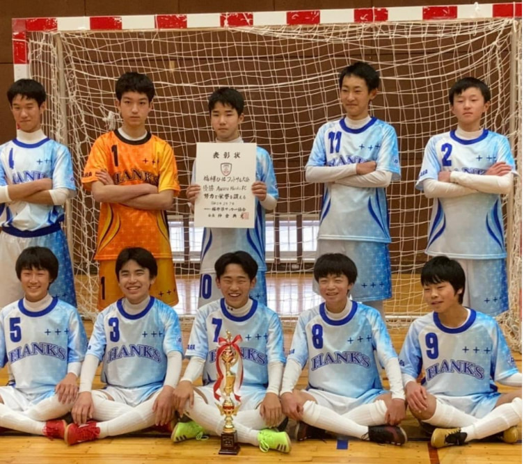 優勝写真掲載 年度福井県ユース U 14 フットサル大会 優勝はhanks A ジュニアサッカーnews