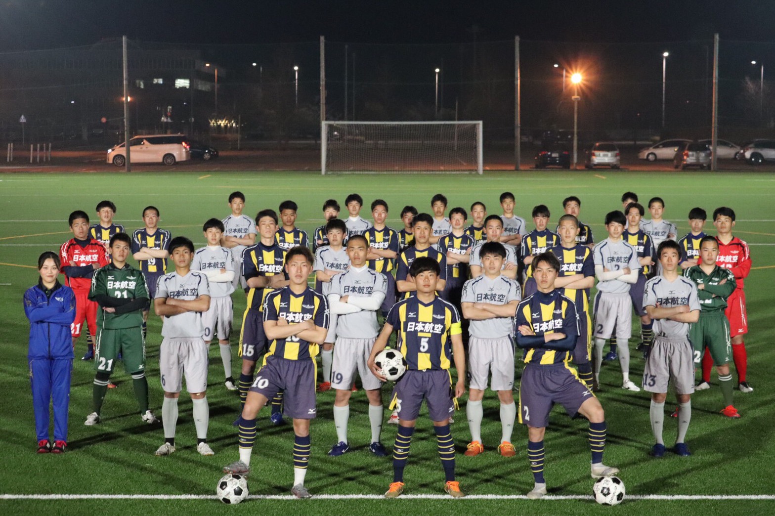 日本航空高校　サッカー　ピステ。スポーツ