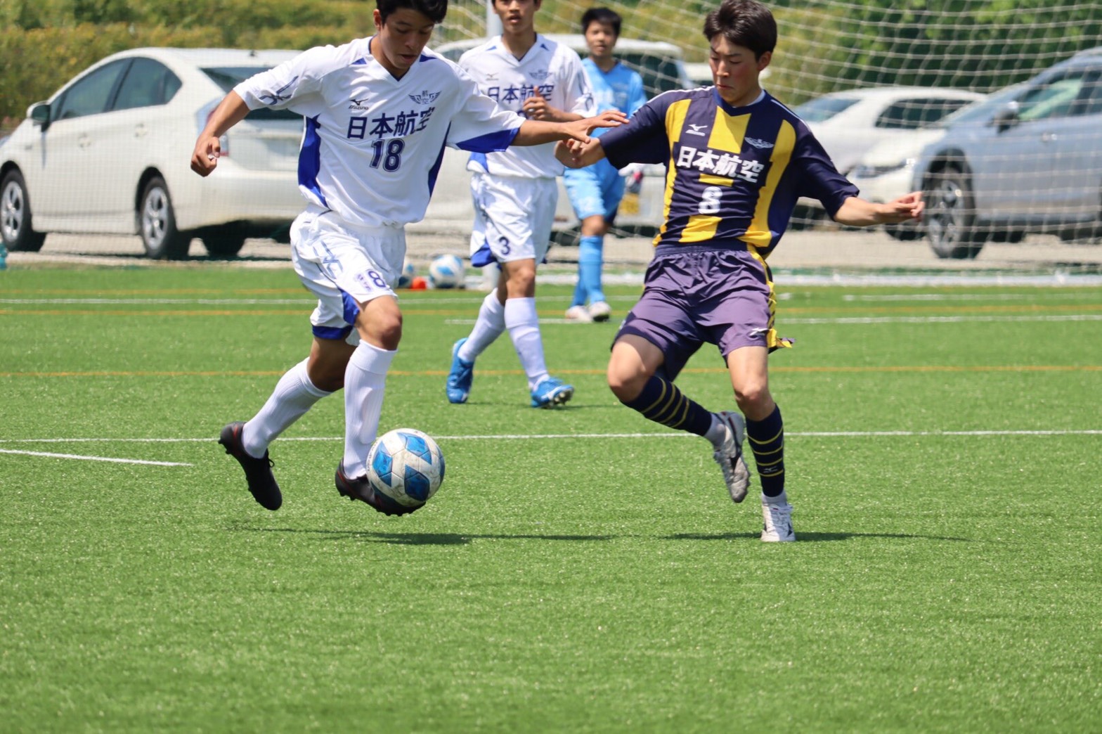 日本航空高校　サッカー　ピステ。スポーツ