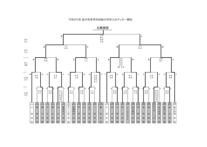 21年度 福井県春季高校総合体育大会サッカー競技 インターハイ予選 優勝は丸岡高校 丸岡 福井商が全国大会出場決定 ジュニアサッカーnews
