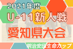 【優秀選手掲載】2021年度 第7回明治安田生命カップU-11 新人愛知県大会 優勝はグランパスU11！