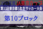 2021年度 JA東京カップ第33回東京都5年生サッカー大会 第16ブロック　優勝はバディフットボールクラブ！