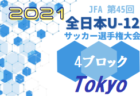 2021年度 JFA 第45回 全日本U-12 サッカー選手権大会 東京大会 第15ブロック　優勝はFC LEGARE！