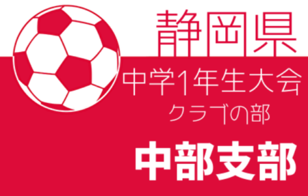 2021年度 第42回 静岡県中学1年生サッカー大会 クラブの部 中部支部予選  最終結果募集