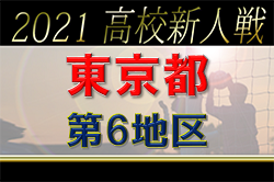 2021年度 東京都第6地区高校新人選手権大会　優勝は国士舘高校！