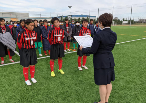 優勝写真掲載 21年度 第30回全日本高校女子サッカー選手権 愛知県大会 優勝は聖カピタニオ 準優勝の至学館とともに東海大会出場決定 ジュニアサッカーnews