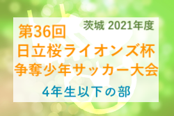 【大会中止】2021年度 第36回日立桜ライオンズ杯争奪少年サッカー大会 4,3,2年生の部（茨城県）