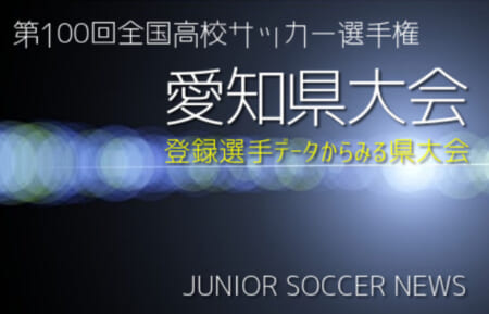 2021年度 選手権登録選手データから見る【第100回 高校サッカー選手権 愛知県大会】いよいよ開幕！中学生の進路のご参考にも！