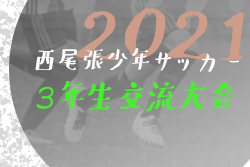 【大会中止】2021年度 第19回西尾張少年サッカー3年生交流大会　1DAY大会として3/12開催！