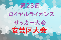 2021年度 第23回ロイヤルライオンズサッカー大会 安芸区大会 （広島） 優勝はSC広島！