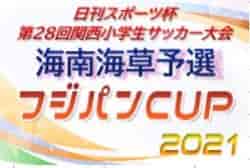 2021年度 日刊スポーツ杯 第28回関西小学生サッカー大会 海南海草予選（U-11新人戦）和歌山 優勝はF.C.バレンティア！未判明分の情報提供お待ちしています