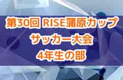 2021年度 第30回 RISE蒲原カップサッカー大会 4年生の部（静岡）優勝は藤枝明誠SC！