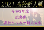 【大会中止】2021年度 広島県高等学校サッカー新人大会女子の部