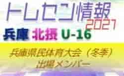 【メンバー掲載】2021年度 兵庫県民体育大会サッカー競技（冬季）U-16北摂トレセン参加選手