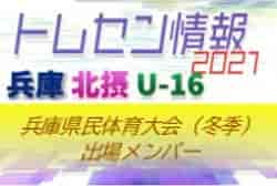 【メンバー掲載】2021年度 兵庫県民体育大会サッカー競技（冬季）U-16北摂トレセン参加選手