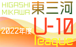 2022年度 東三河U-10リーグ（愛知）開催中！情報お待ちしています！次回7/9,10