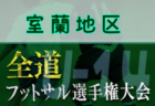 全道フットサル選手権2022 U-12の部 室蘭地区予選（北海道）1/15,16結果募集！情報お待ちしています！