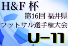 【大会中止】2021年度 H&F杯第16回福井県フットサル選手権大会U-12