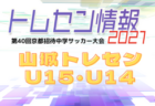 2021年度 富山県クラブユース新人戦　11/23結果更新！決勝はSTG.FC VS カターレ富山！日程は未定