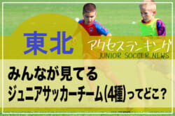 独自調査【東北】県別ランキング みんなが見てるジュニアチーム（4種）ってどこ？アクセスランキング【2022年7月～12月】